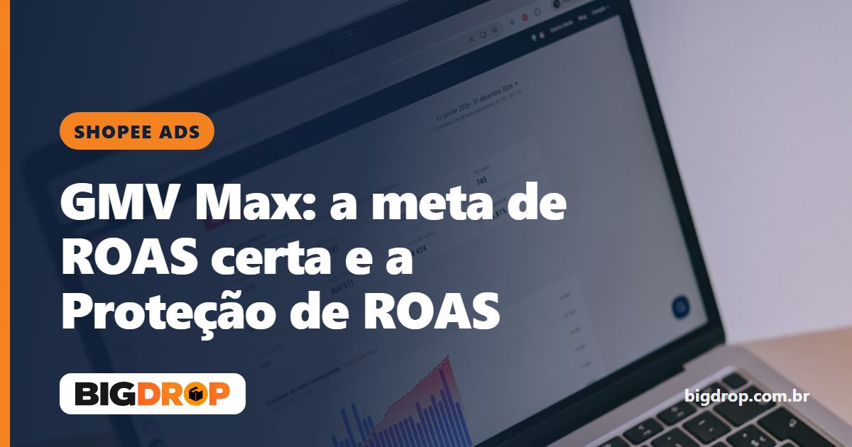 Notebook aberto com um painel de métricas e um gráfico de barras na tela