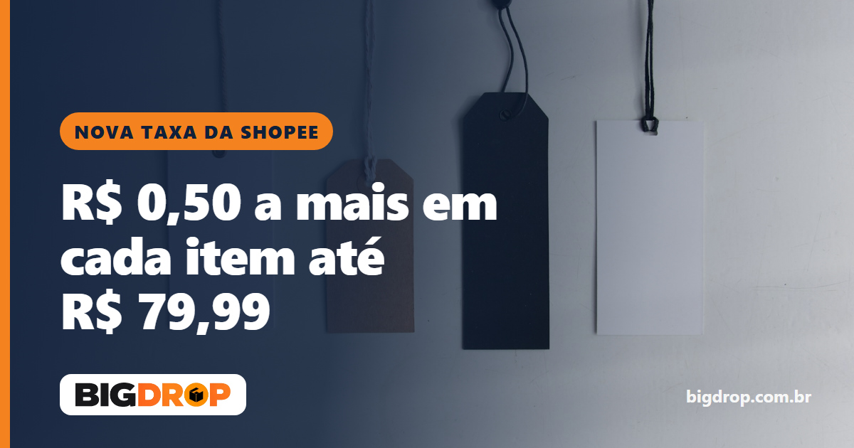 Nova taxa da Shopee em 1º de outubro de 2026: o que muda nos itens até R$ 79,99